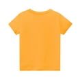 thumbnail image 5 of Spazoro Toddler Girls T-shirts, Casual Love Mom Crewneck Summer Short Sleeve Tops Yellow Size 2-13T, 5 of 7