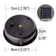 thumbnail image 4 of Reemplazo de lámparas solares con bombillas LED: plástico ABS, panel solar con un 25 % de eficiencia, encendido/apagado automático, para iluminación solar de jardines, patios y vallas, 4 of 6
