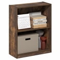 thumbnail image 2 of Furinno GRUEN 2-Tier Small Open Shelf Bookcase 8.3 x 21.8 x 27 Amber Pine, 2 of 5