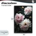 thumbnail image 4 of Stupell Industries French Country Soft Pink Peony Garden Black Framed Giclee Art, 16 x 24, by Petals Prints Design, 4 of 8