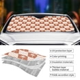 thumbnail image 4 of Kdxio Brown Palms Print Front Windshield Sun Shade,Folding Auto Sunshade for Car Truck SUV-Small, 4 of 7
