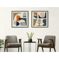 thumbnail image 6 of Kate and Laurel Sylvie Abstract Mid Century Framed Canvas Wall Art by Rachel Lee of My Dream Wall, 30x30 Brown, Simple Modern Abstract Wall Art, 6 of 6