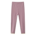 thumbnail image 1 of FAIWAD Leggings for Girls Comfy Stretchy Knit Ribbed Tights Basic Cute Outdoor Casual Cotton Pants with Ruffle, 1 of 4