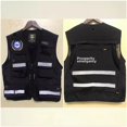 thumbnail image 4 of Chaleco reflectante de verano, ropa de trabajo de seguridad, uniforme de equipo de rescate con logotipo impreso, camiseta sin mangas informal aplicable a escenas, 4 of 5