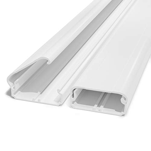 Speaker Wire Hider 2X L15.7in W1.5in H0.7in Printable White Cable Cover Channel for Wall Mounted TV 31.5 inch Cable Management System for Cord Cable Concealer TV Cord Cover Cable Raceway on Wall Speaker Wire Hider 2X L15.7in W1.5in H0.7in Printable White Cable Cover Channel for Wall Mounted TV 31.5 inch Cable Management System for Cord Cable Concealer TV Cord Cover Cable Raceway on Wall