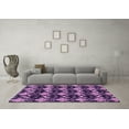 thumbnail image 3 of Ahgly Company Indoor Rectangle Abstract Purple Modern Area Rugs, 7' x 10', 3 of 4