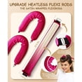 thumbnail image 2 of ORK Overnight Heatless Hair Curler to Sleep in, Satin Velvet Overnight Curls Flexi Blowout Jumbo Rods, No Heat Sleeping Curling for Hair Styling Tools - 3pcs Rose Red, 2 of 11