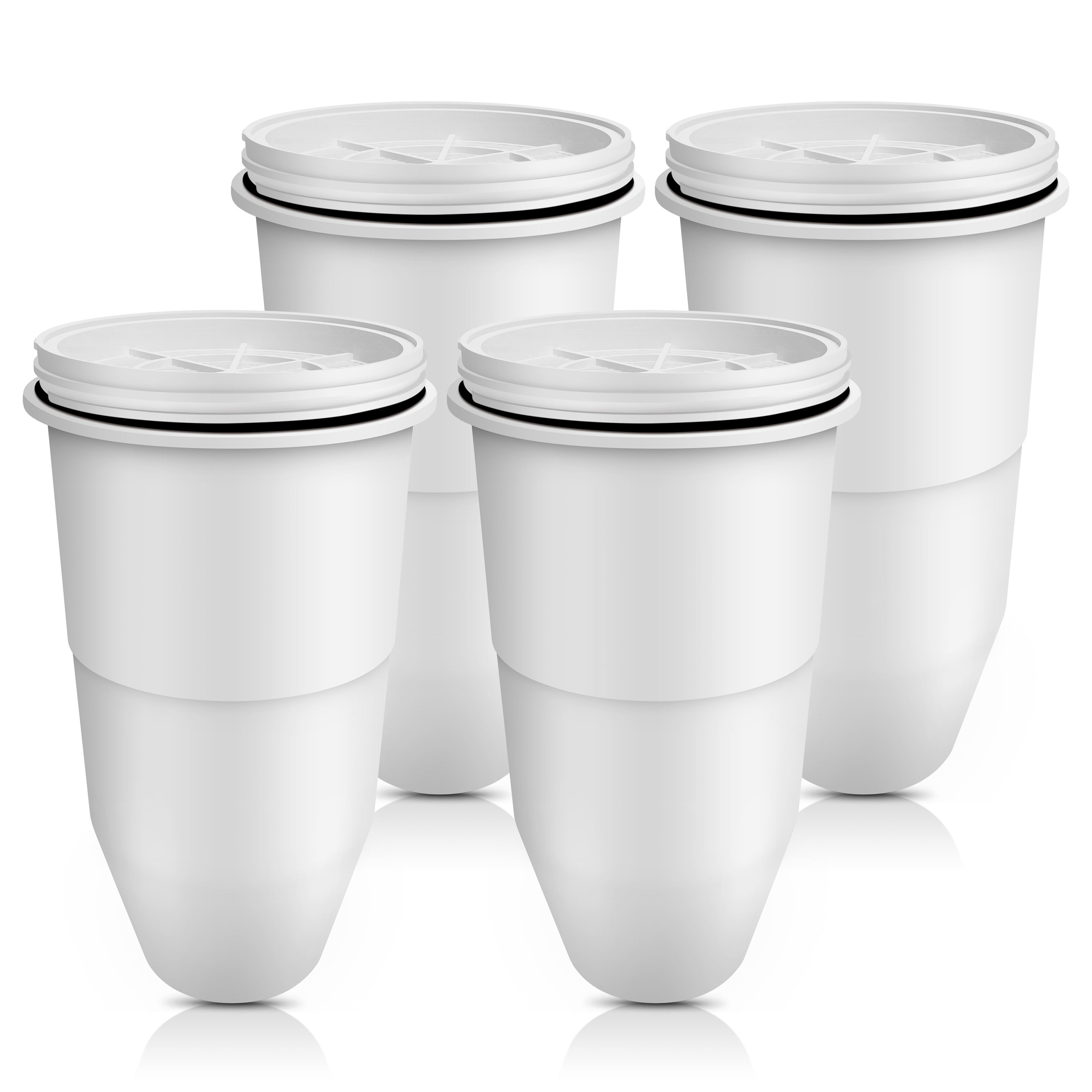 4 Pack AQUACREST ZR017 Replacement for ZeroWater ZR017 Pitcher Water