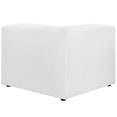 thumbnail image 3 of Modway Mingle Modern Style Polyester Fabric Sofa Corner Chair in White, 3 of 4