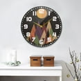 thumbnail image 2 of Yayeee Wall Clock for Living Room 9.5 inch Battery Operated Round with Holder, Abstract Mountain, 2 of 7