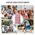 thumbnail image 6 of Honeii Cute Cartoon Zebra print basktball shirt for men and women, Unisex basketball jersey for Theme party-Large, 6 of 6