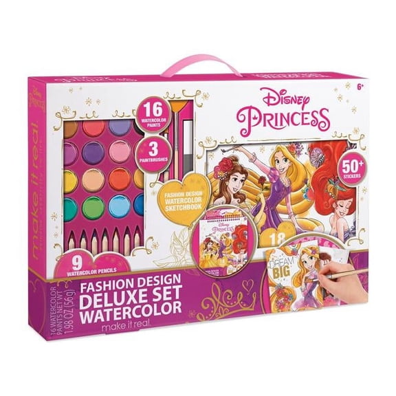 Make It Real MIR4252 Disney Princess Watercolor