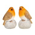 thumbnail image 1 of 2 figuras de pájaro de resina de pie sobre piedra, decoración única, escultura de pájaro, adornos para exteriores, para gabinete, jardín, oficina., 1 of 8