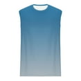 thumbnail image 3 of fatyb Tank Tops Mens Casual Beach Gradient Color T Shirts Summer Sleeveless Muscle Basic Tshirts for Men, 3 of 4