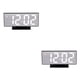 thumbnail image 1 of Bewildely Reloj despertador Digital con espejo LED, reloj electrónico de , multifunción, pantalla nocturna, despertador de escritorio, sistema No.02 2Conjunto, 1 of 6