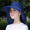 thumbnail image 7 of Sun Hat Woman Summer Women's UV Protection Cap Outdoor Travel Cycling Face Mask Hat Shawl Hats Windproof Removable Tea Picking Women's UPF+50 Sun Visor Detachable Flap Hat Foldable Wide Brimmed, 7 of 7