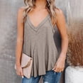 thumbnail image 5 of Yigetop Women's Tees and Tanks Womens Tank Tops 2026 Spring Summer Vacation Outfits Basic Tee Loose Fit Summer Tops for Women Khaki S, 5 of 7