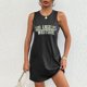 thumbnail image 4 of Vestido de Verano para Mujeres, Vestido de Cuello Redondo sin Mangas de Bolsillo de Impresión de Moda Casual Hecha de 95% Poliéster 5% Spandex para Primavera Verano, Vestido Sexy para Mujeres, 4 of 4