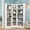 63.1" White, variant on ModFurne 71" Tall Bookcase, 6-Tier Curved Double Row Bookshelf, 12-Cube Freestanding Corner Bookcase Display Cabinet for Living Room, Home Office, White