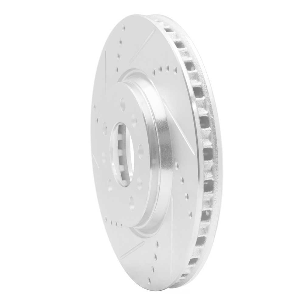 Dynamic Friction Company 631-53005L DFC Brake Rotor - Drilled And Slotted - Silver