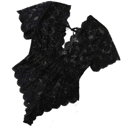 

Teddies Black Plus Size Sexy Lingerie (Women s)