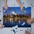 thumbnail image 3 of St. Louis, Missouri, Skyline, Photography A-93070 (1000 Piece Puzzle, Size 19x27, Challenging Jigsaw Puzzle for Adults and Family, Made in USA), 3 of 4