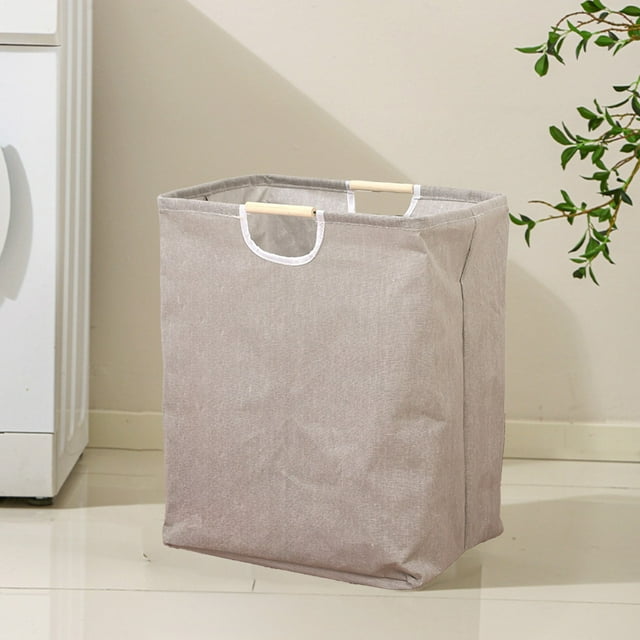 Laundry Basket Handbag Foldable Fabric Waterproof Storage Basket Bathroom Washing Basket