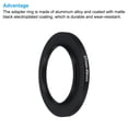 thumbnail image 4 of Uxcell 37mm-49mm Step Up Ring with Cleaning Cloth, 2 Pack Camera Lens Filter Adapter Ring, Black, 4 of 6