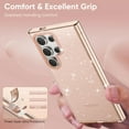 thumbnail image 2 of for Samsung Galaxy A23 5G Glitter Crystal Case for Women,Cute Bling Sparkle Sparkly Shiny Reflective Soft TPU Silicone Shockproof Girls Slim Protective Phone Case For Samsung Galaxy A23 5G,Gold, 2 of 7