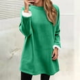 thumbnail image 2 of Hoodless Sweatshirt Autumn Winter Warm Pullover Dress With Drawstring For Casual Home Wear Ideal For Comfortable Everyday Outfits,Size:L, 2 of 8