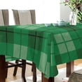 thumbnail image 3 of Coolnut St Patrick's Buffalo Plaid Tablecloth Rectangle Colorful Table Cloth Large Square Table Cover for Dining Kitchen Party 60"x60" Decor Gift, 3 of 7