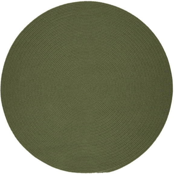 Rhody Rug WearEver Olive Poly 4' Round