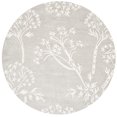 thumbnail image 2 of Safavieh Bella Collection BEL131B Handmade Grey and Ivory Premium Wool Round Area Rug (5' Diameter), 2 of 2