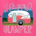 thumbnail image 2 of Happy Glamper | Fancy Camping Camper Van Caravan | Nature Lover Unisex Hoodie Sweatshirt, Neon Pink, XL, 2 of 5