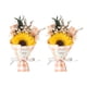 thumbnail image 1 of Mini ramo de rosas falsas de girasol, pétalos de flores de jabón hechos a mano, decoración floral artificial, regalo romántico de aniversario, cumpleaños para mujeres, esposas y madres., 1 of 8