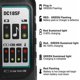 thumbnail image 2 of Reemplazo de Batería de 5.0Ah para Makita Batería de 18V Compatible con 18 Volt BL1860B BL1850B BL1840B BL1830B BL1815B 4xBatteries+ DC18SF 18V de Ion de Litio Rapid Optimum Juego Charger de 4 Pue..., 2 of 10