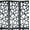 Black#7, variant on Black Japanese 4-Panel Screen Room Divider, Plum Blossom,