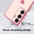 thumbnail image 2 of Compatible with Samsung S24 Plus 5G Case for Women Girl, Plating Edge Cute Love Heart Soft TPU Bumper with 4 Corners Shockproof Protection Phone Case Cover for Galaxy S24 Plus 5G(Pink), 2 of 12