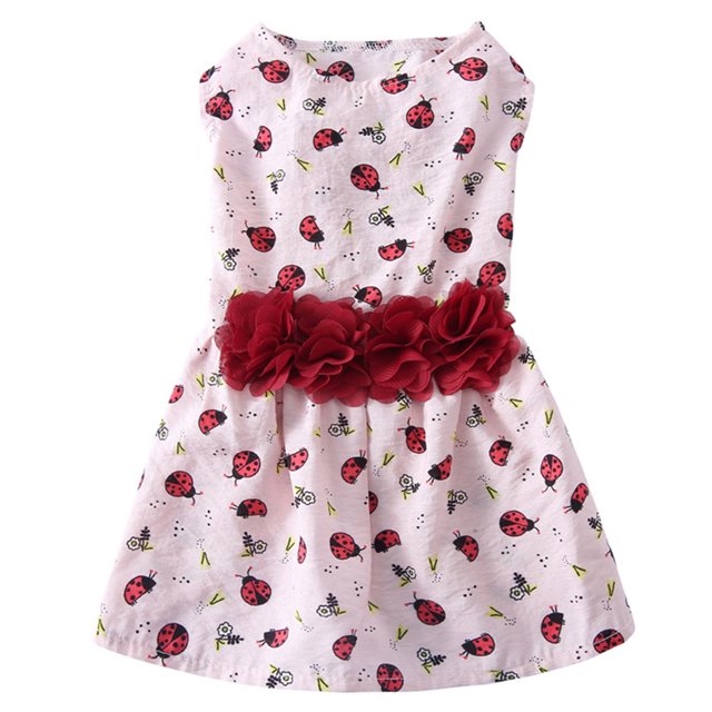 Desiderio Color estampado de flores ropa para perros ropa para perros ropa para perros verano