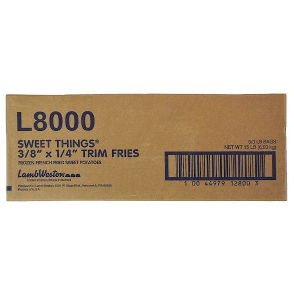 Lamb Weston Sweet Things Julienne Potato Trim Fry Snack, 2.5 Pound - 6 per case.