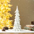 thumbnail image 1 of Árbol de Navidad Glitzhome de resina, 37,5 cm de alto, pintado a mano, 1 of 8
