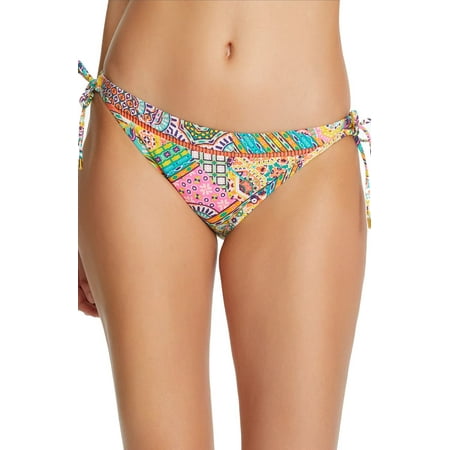 Rod Beattie Seriously Sunny Tie Side Bikini Bottoms in Multi Size 14