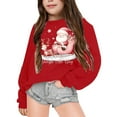 thumbnail image 3 of Mercatoo Christmas Sweatshirts For Kids Cute 𝗣ink Xams Snowman Graphic Pullover Tops Girls Christmas Holiday Par𝐭y Sweaters, 3 of 4