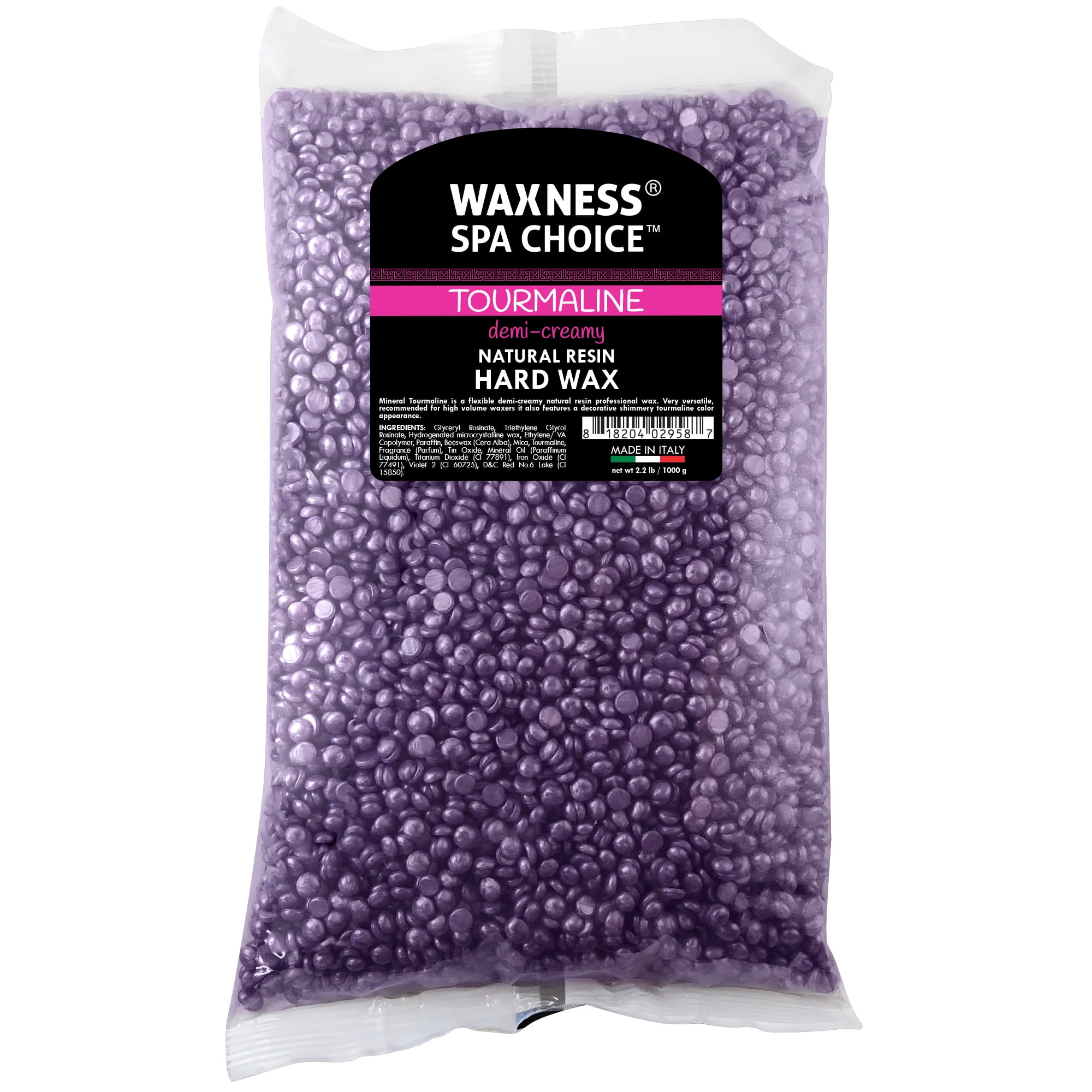 Waxness Spa Choice Metallic Tourmaline Demi Creamy Hard Wax Beads 2.2 lb / 1 kg