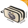 thumbnail image 4 of FORMRS Pencil Case with 3 Compartments Zipper Pouch, Elementary School Level and up, Beige Record, 4 of 8