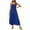 Solid, variant on Lolmot Womens Bohemian Dress Casual Spaghetti Strap Smocked Tiered Flowy Long Beach Sun Dresses Summer Sleeveless Solid Maxi Dress on Clearance