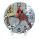 thumbnail image 2 of Reloj de pared de invierno con pájaro cardenal descansando en una rama - Reloj de pared silencioso de 10 pulgadas que no hace tictac - Estilo rústico retro campestre decorativo para sala de estar,, 2 of 7