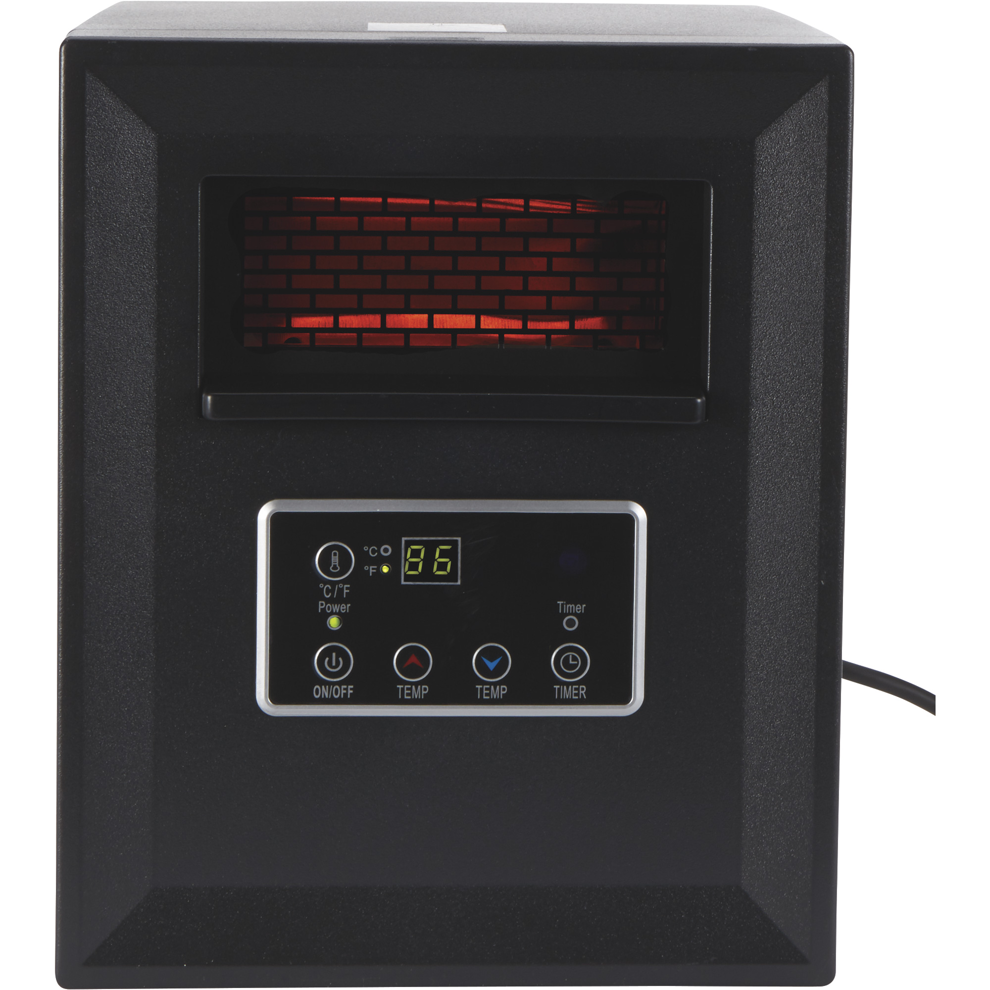 Pro Fusion Heat GD9215BCP-4J 1500 Watt 4 Tube Black Infrared Heater ...