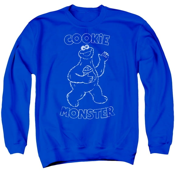 Sesame Street - Simple Cookie - Crewneck Sweatshirt - X-Large