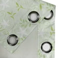 thumbnail image 3 of Ambesonne Mint Grommet Curtain Single Panel, Swirls Floral Branches, 50"x60", Fern Green White, 3 of 5